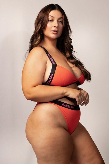 TOP TRIANGULAR LARANJA LAURA